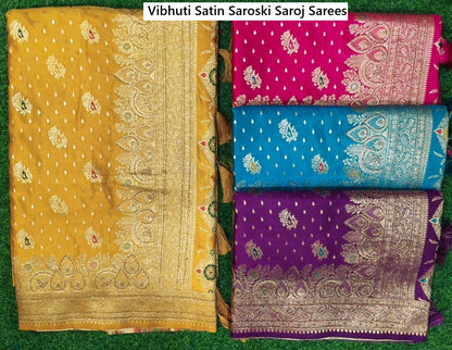 Vibhuti Satin Saroski Saroj Sarees Exporter Gujarat