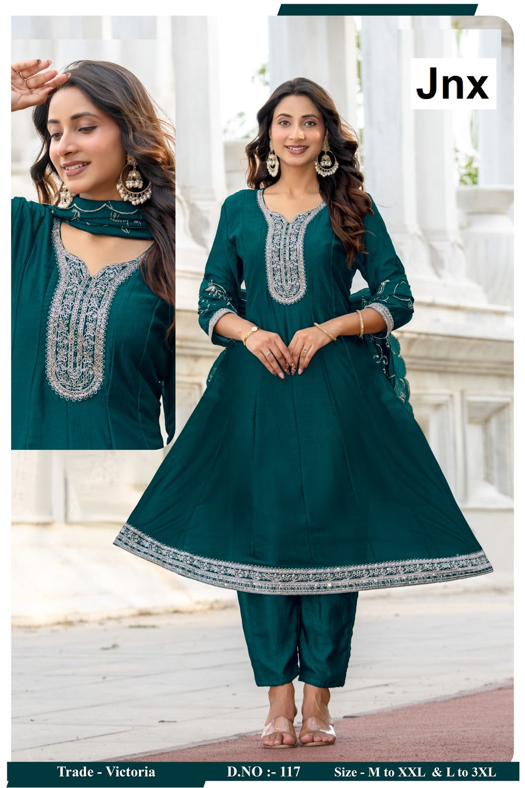 Victoria Jnx Readymade Anarkali Suits Wholesale Price