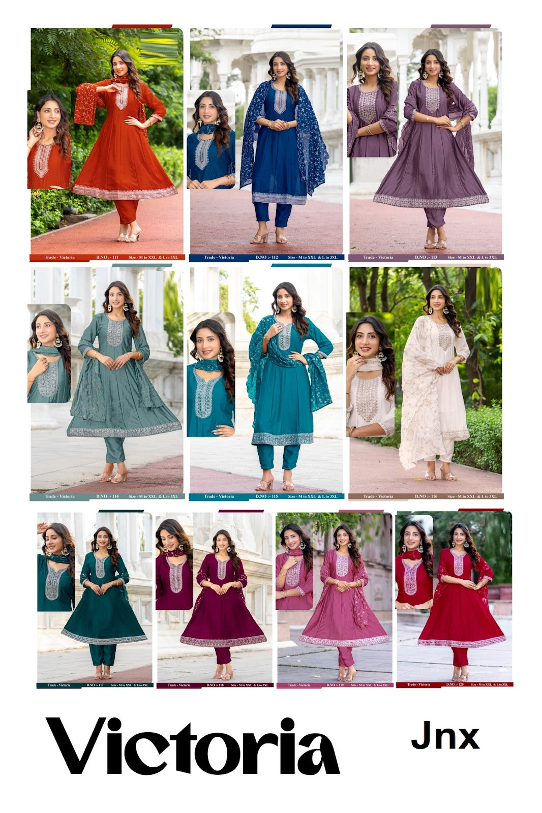 Victoria Jnx Readymade Anarkali Suits Wholesale Price