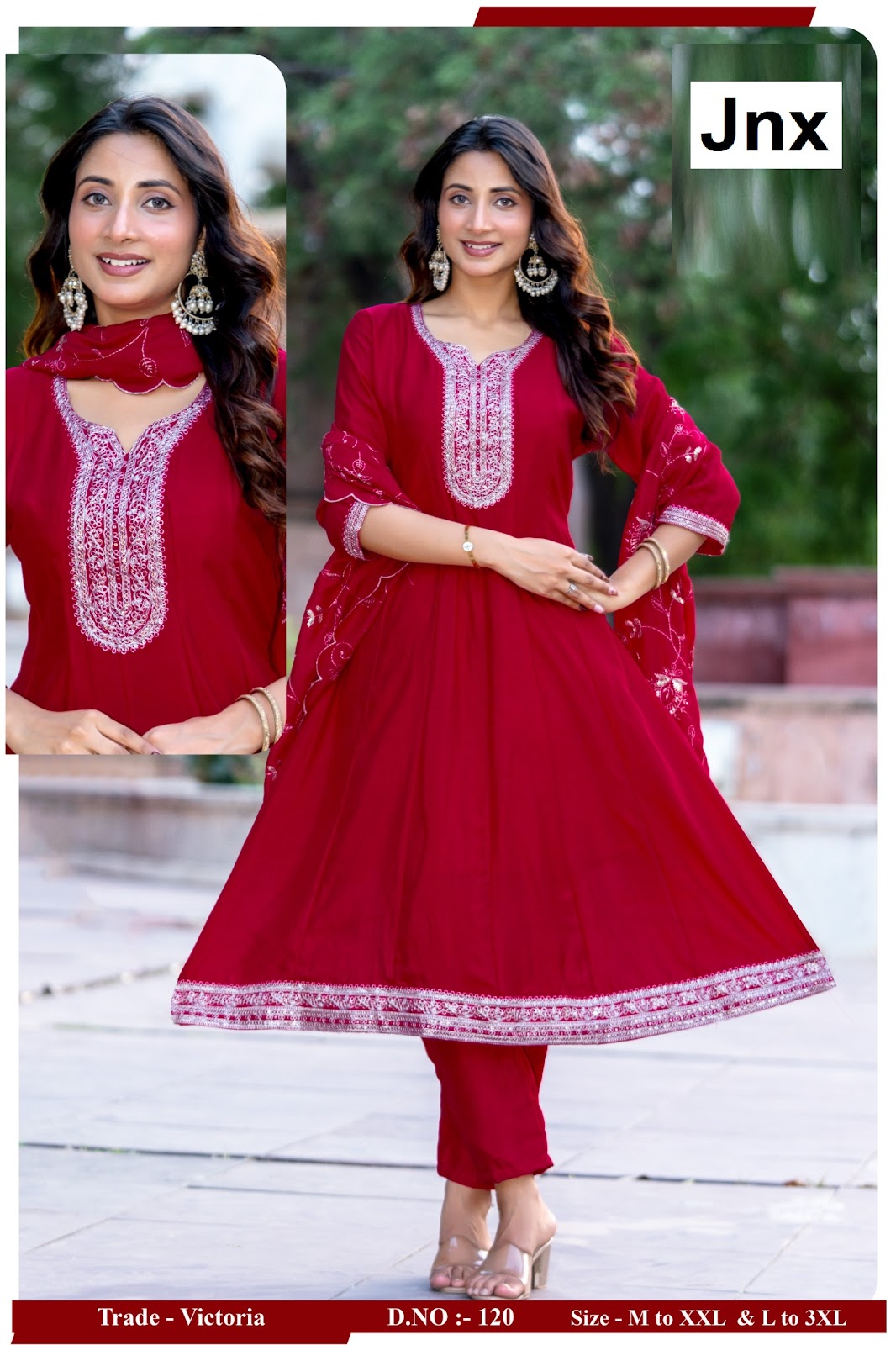 Victoria Jnx Readymade Anarkali Suits Wholesale Price