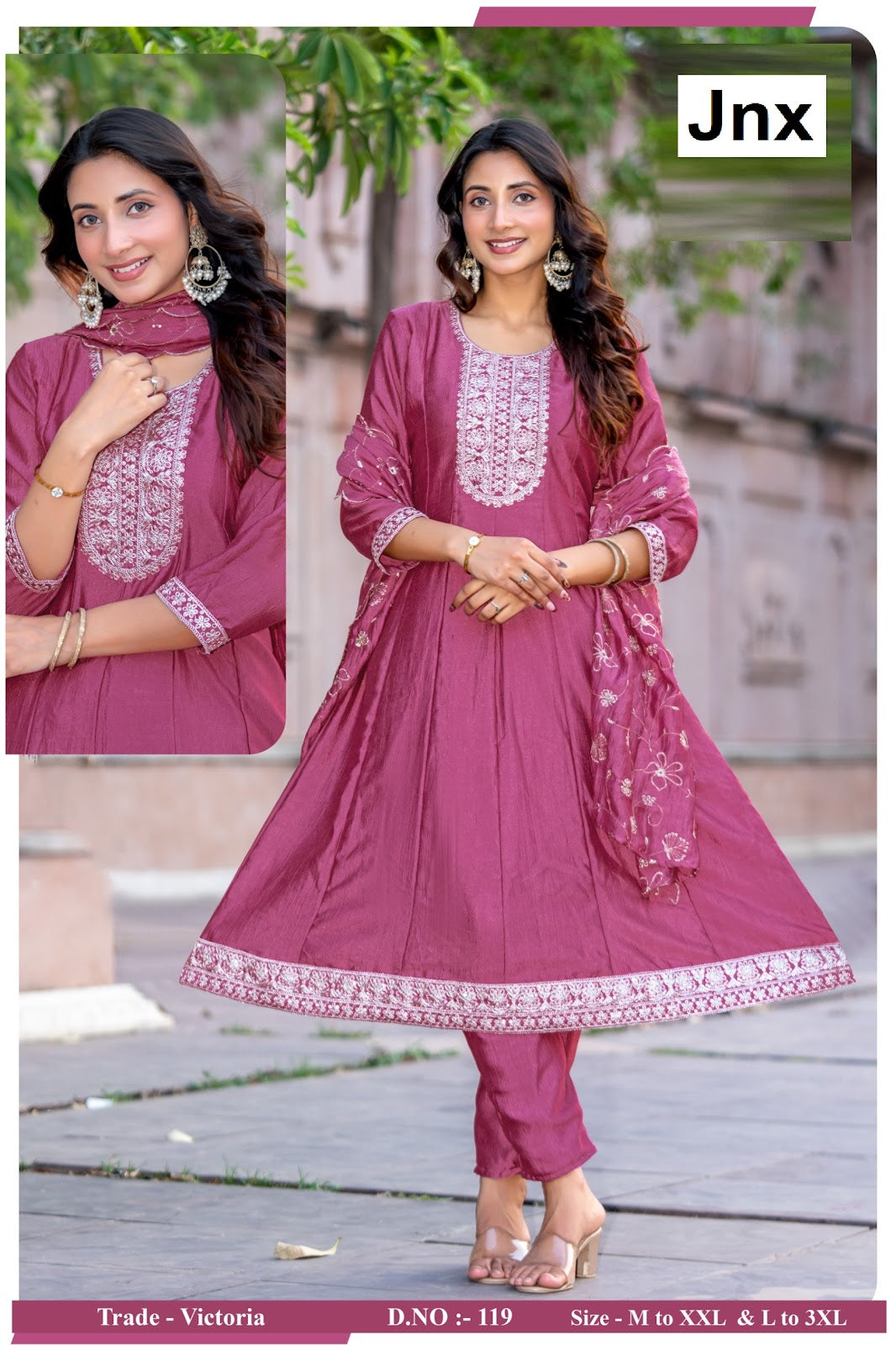 Victoria Jnx Readymade Anarkali Suits Wholesale Price