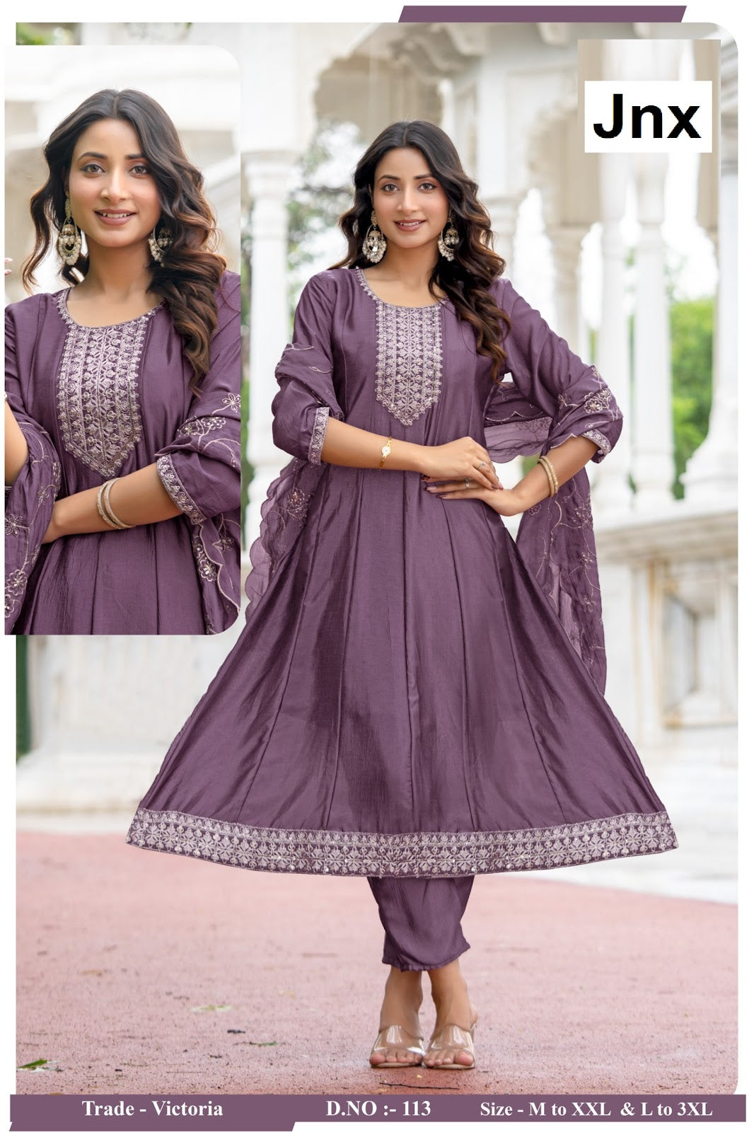 Victoria Jnx Readymade Anarkali Suits Wholesale Price