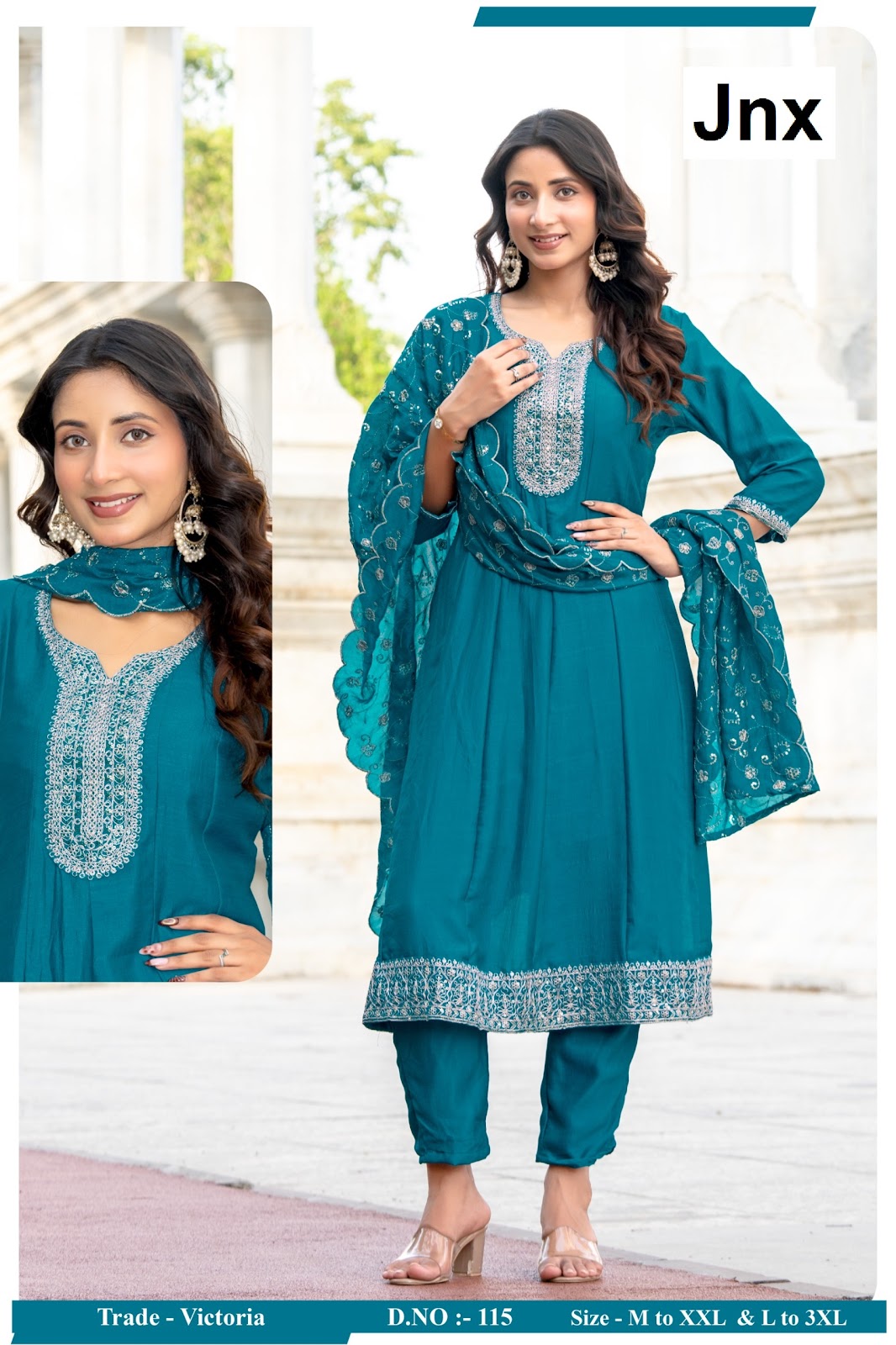Victoria Jnx Readymade Anarkali Suits Wholesale Price
