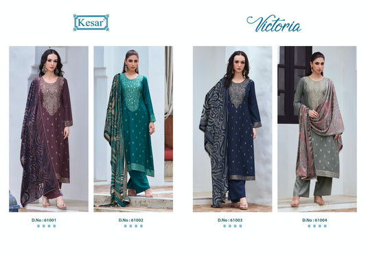 Victoria Kesar Pure Viscose Pashmina Suits Exporter Ahmedabad