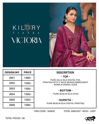 Victoria Kilory Gaji Silk Pant Style Suits Supplier