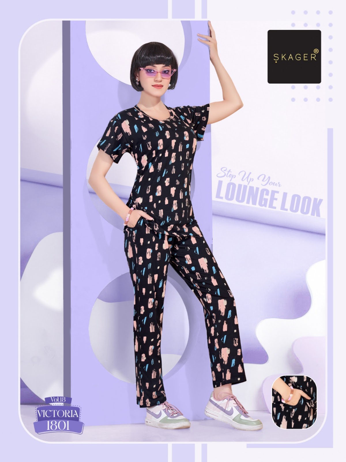 Victoria Vol 18 Skager Cotton Pyjama Night Suits Wholesaler Gujarat