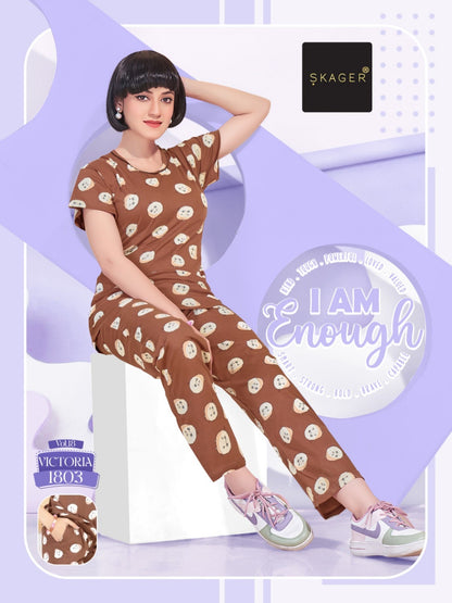 Victoria Vol 18 Skager Cotton Pyjama Night Suits Wholesaler Gujarat