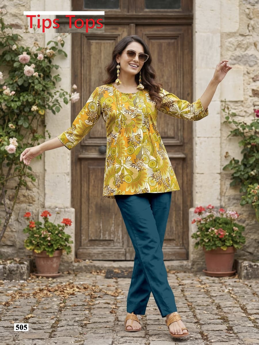 Victoria Vol 5 Tips Tops Cotton Short Kurtis Wholesale Price