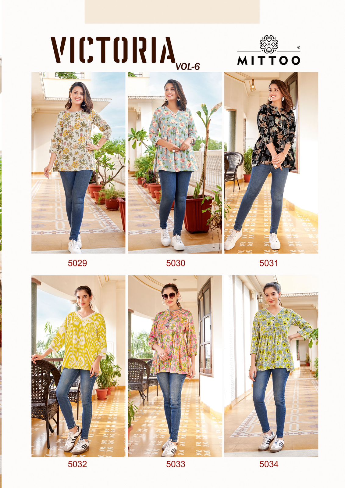 Victoria Vol 6 Mittoo Rayon Stylish Tops Exporter Gujarat