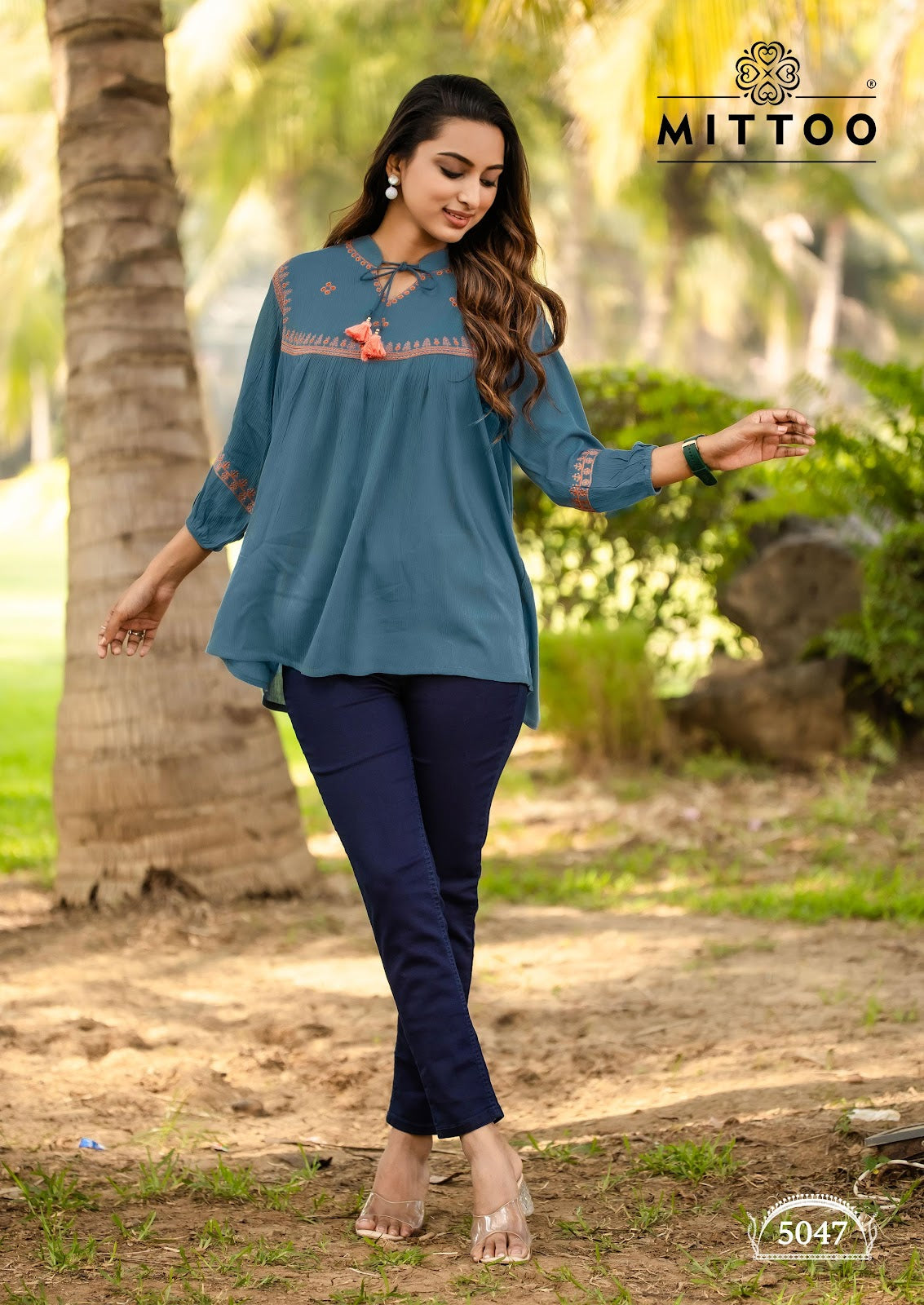 Victoria Vol 9 Mittoo Rayon Fancy Tops Exporter Gujarat