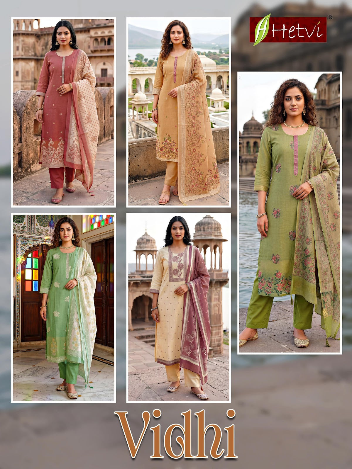 Vidhi Hetvi Jam Silk Readymade Pant Style Suits Supplier