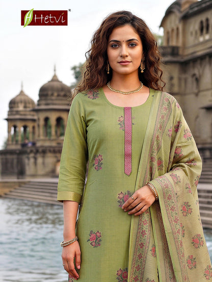 Vidhi Hetvi Jam Silk Readymade Pant Style Suits Supplier