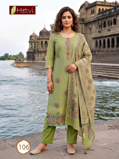 Vidhi Hetvi Jam Silk Readymade Pant Style Suits Supplier