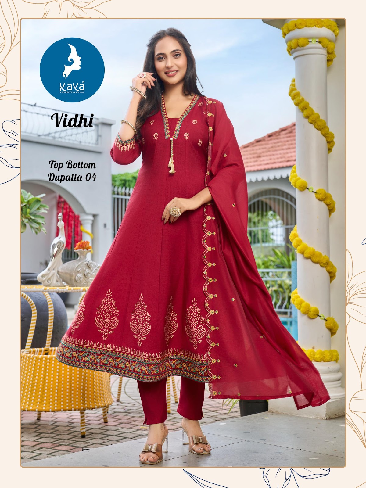 Vidhi Kaya Vertican Readymade Anarkali Suits Manufacturer Gujarat