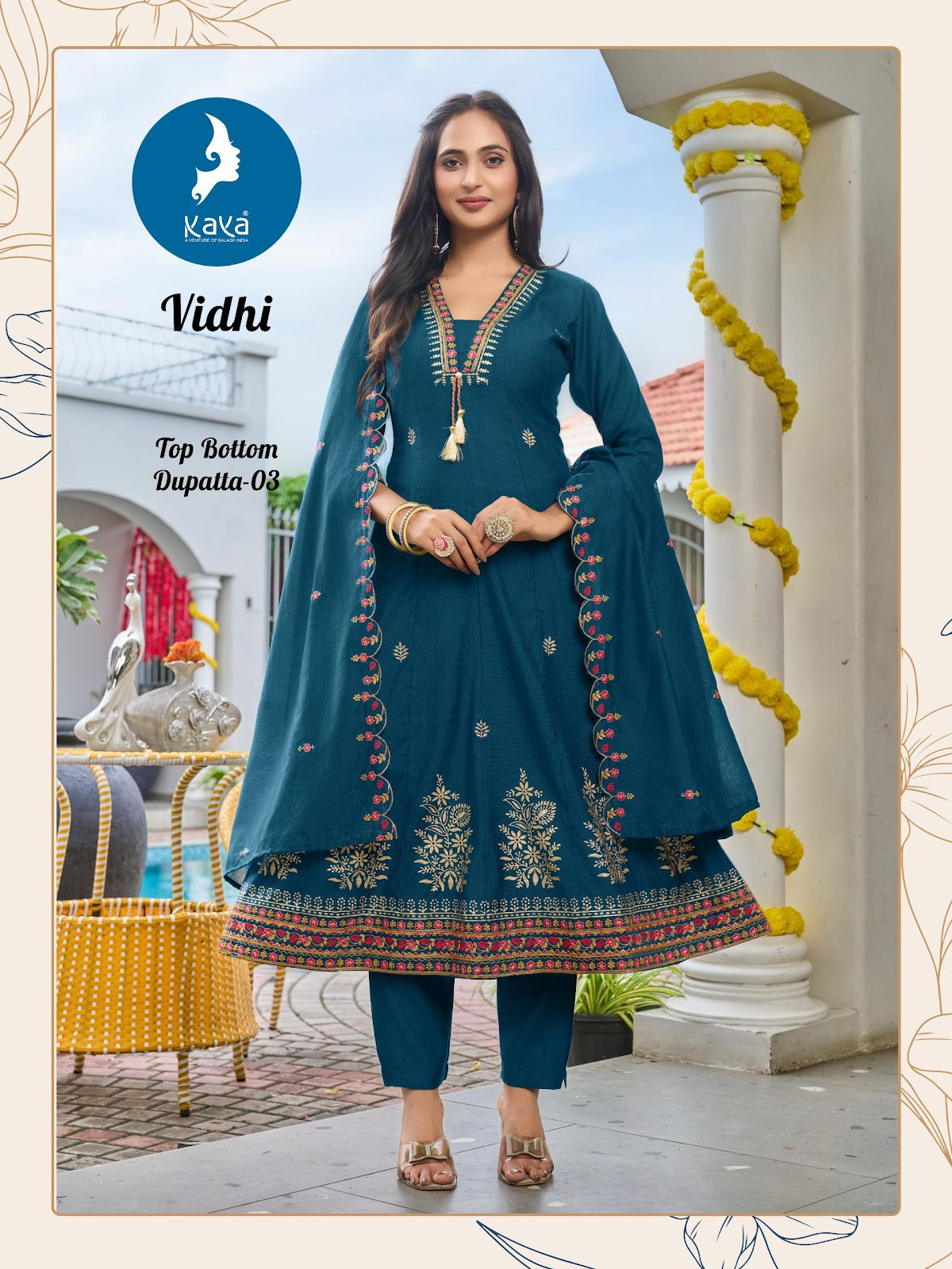 Vidhi Kaya Vertican Readymade Anarkali Suits Manufacturer Gujarat