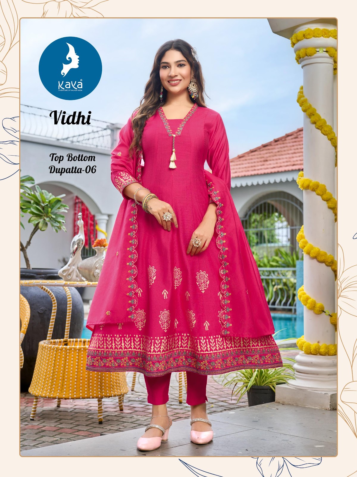 Vidhi Kaya Vertican Readymade Anarkali Suits Manufacturer Gujarat