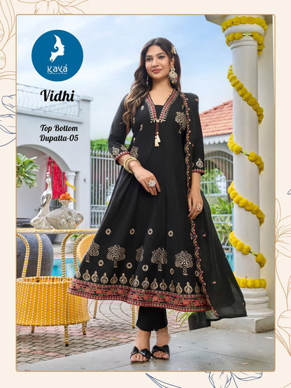 Vidhi Kaya Vertican Readymade Anarkali Suits Manufacturer Gujarat