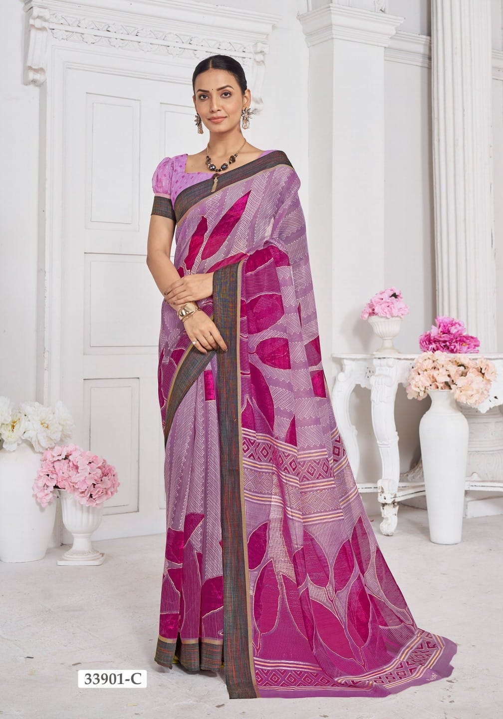 Vidhya Ruchi Soft Linen Sarees Manufacturer India