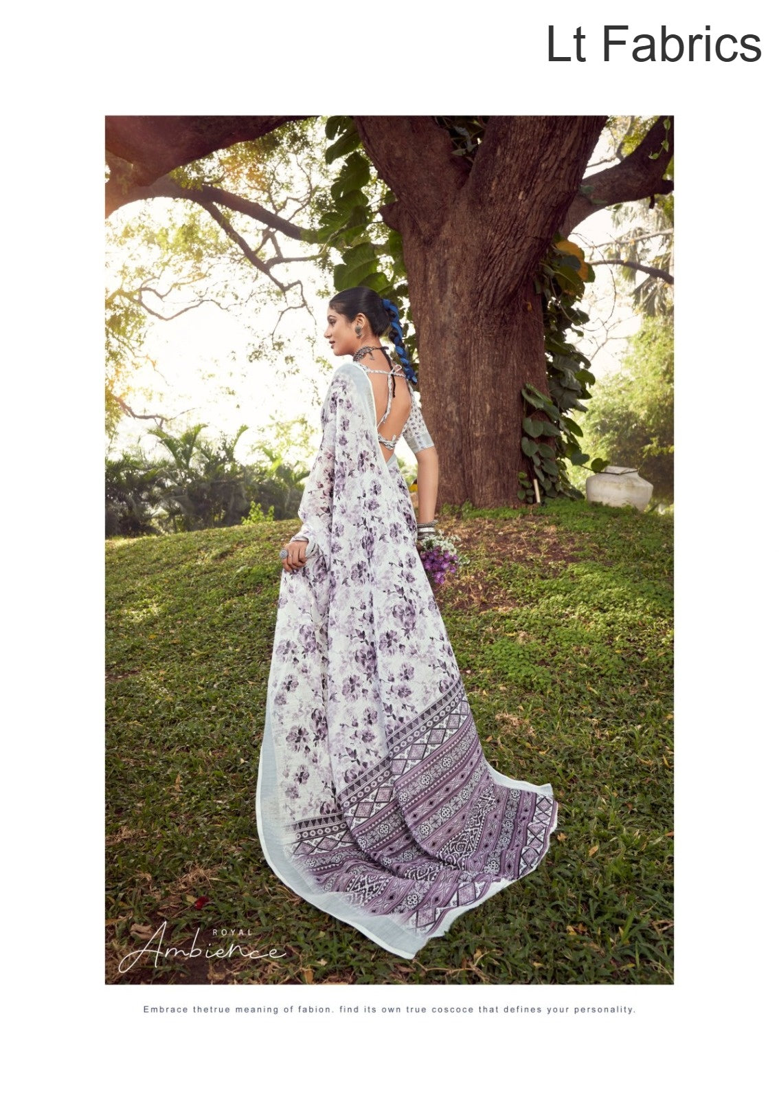 Vidhya Vol 2 Lt Fabrics Linen Cotton Sarees Supplier Ahmedabad