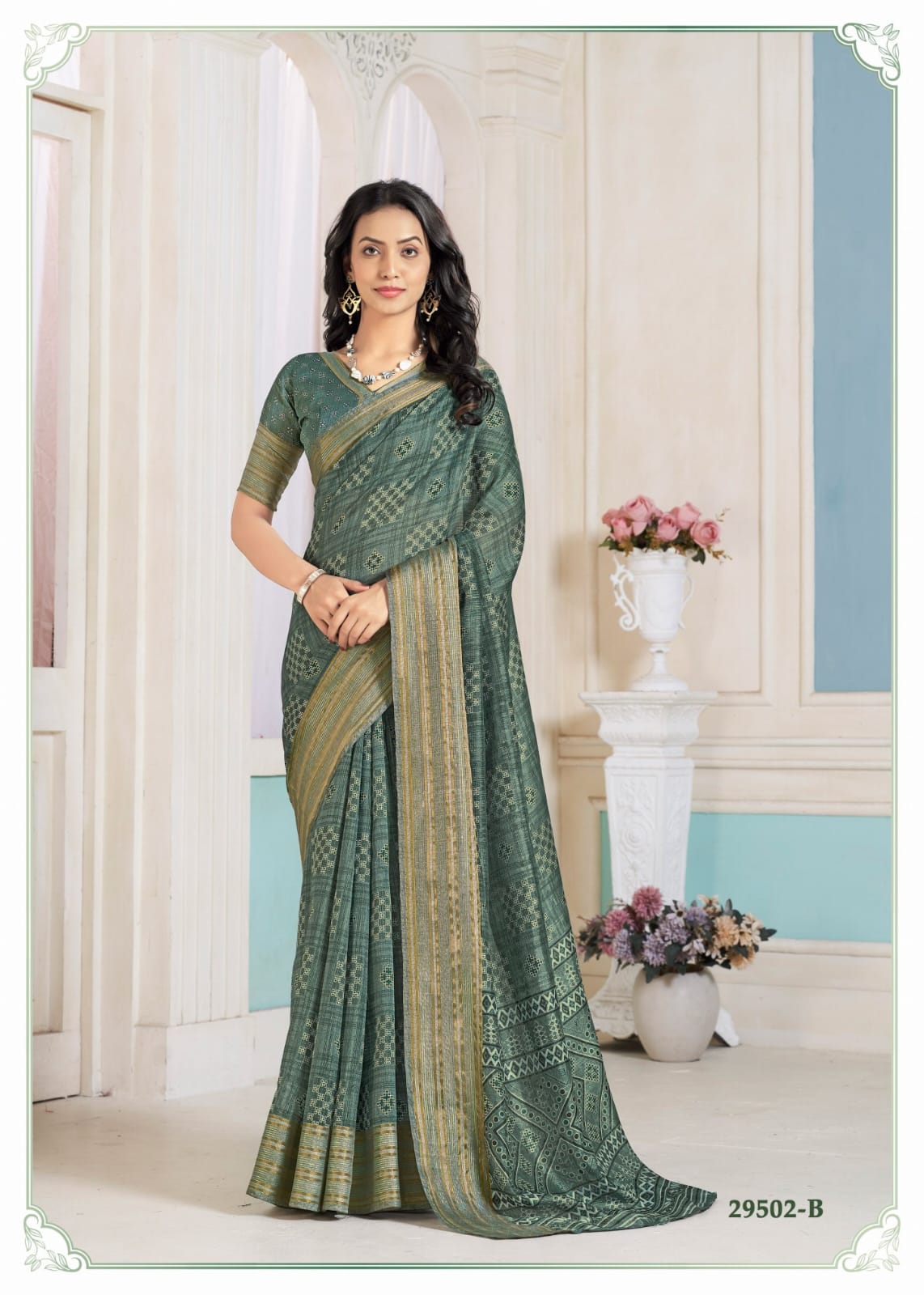 Vidhya Vol 2 Ruchi Soft Linen Sarees Supplier India