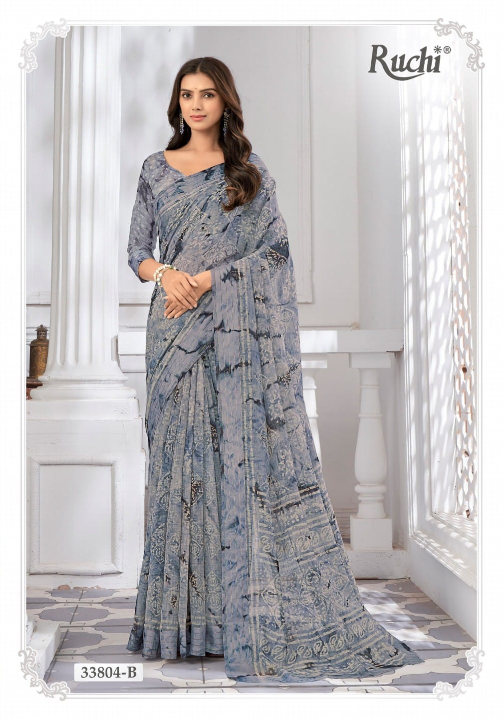 Vidhya Vol 3 Ruchi Soft Linen Sarees Supplier Gujarat