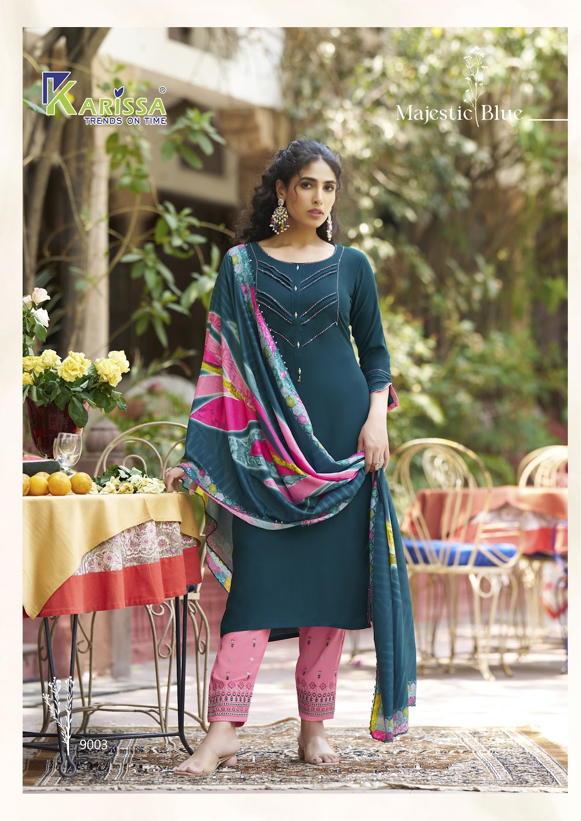 Vidisha Vol 9 Karissa Liva Rayon Readymade Pant Style Suits Supplier Gujarat