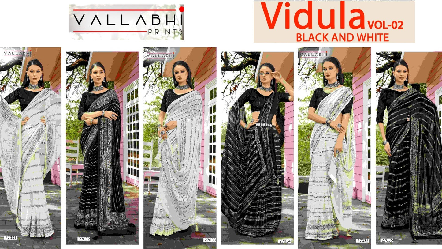 Vidula Vol 2 Vallabhi Prints Georgette Sarees Exporter Gujarat