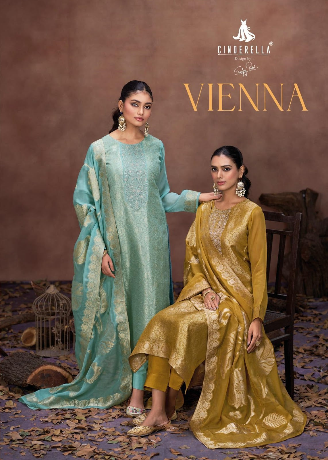 Vienna Cinderella Pure Organza Pant Style Suits Wholesaler Gujarat