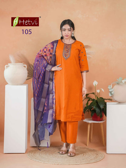 Viha Hetvi Roman Readymade Pant Style Suits Supplier Gujarat