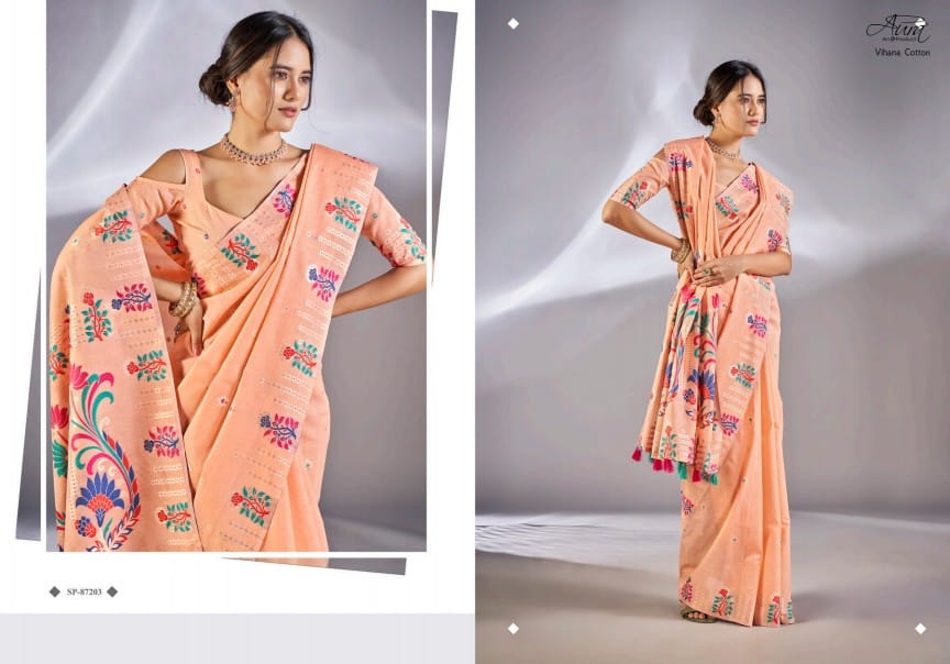 Vihana Cotton Aura Sarees