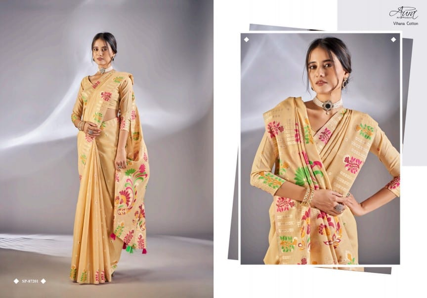 Vihana Cotton Aura Sarees