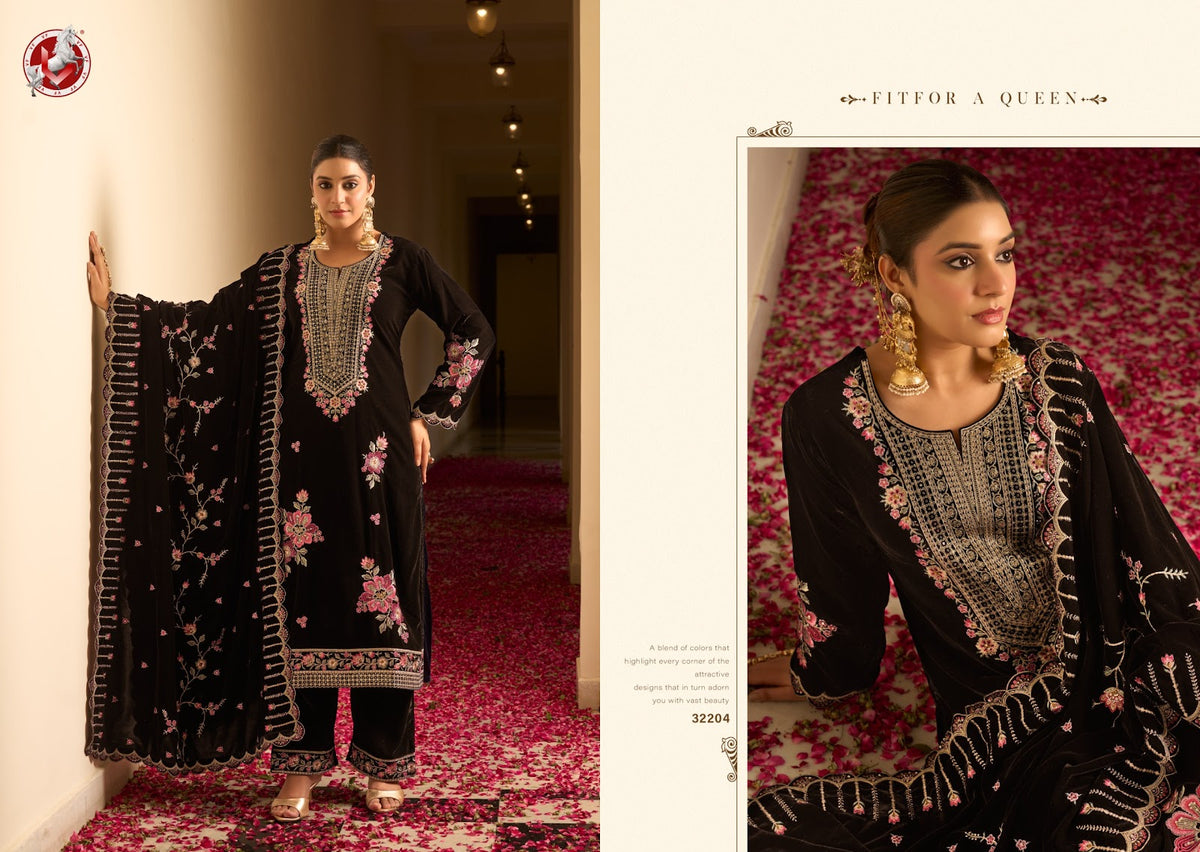 Vihana Vivek Velvet Suits Exporter Ahmedabad