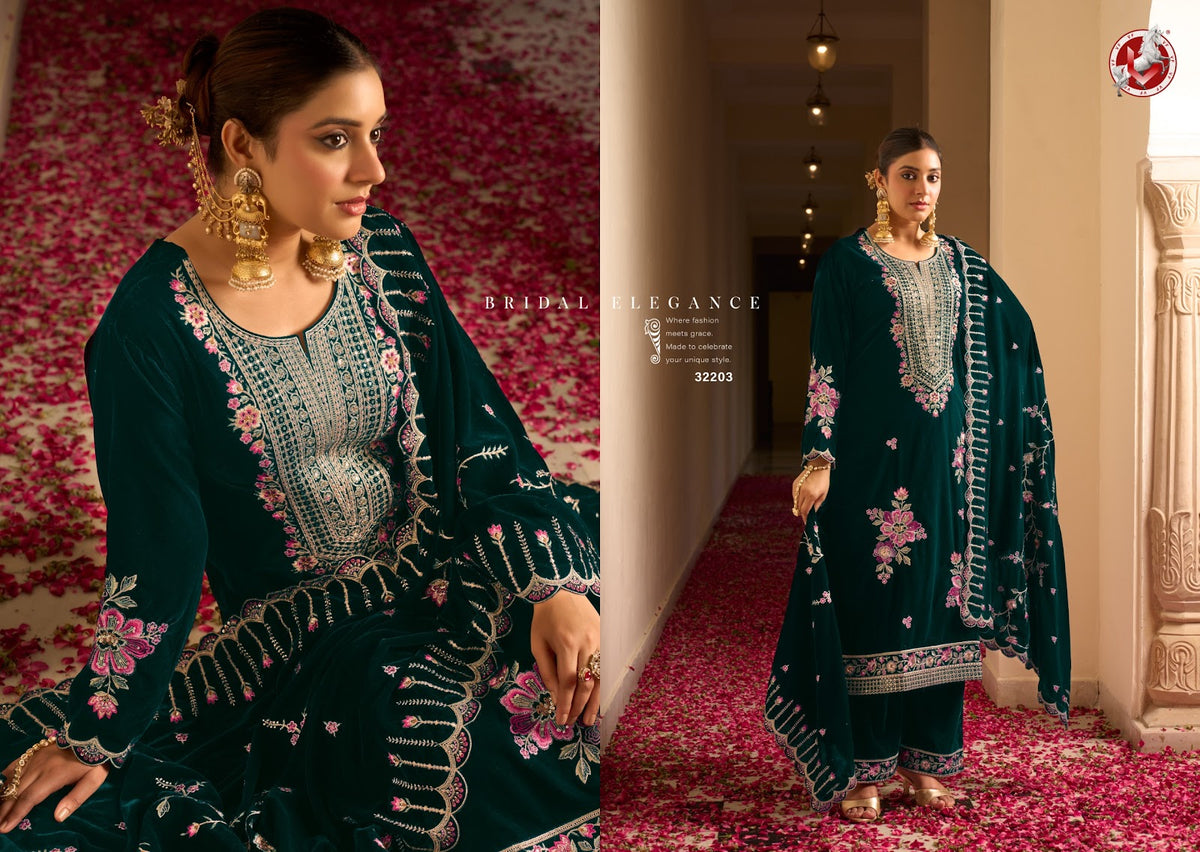 Vihana Vivek Velvet Suits Exporter Ahmedabad
