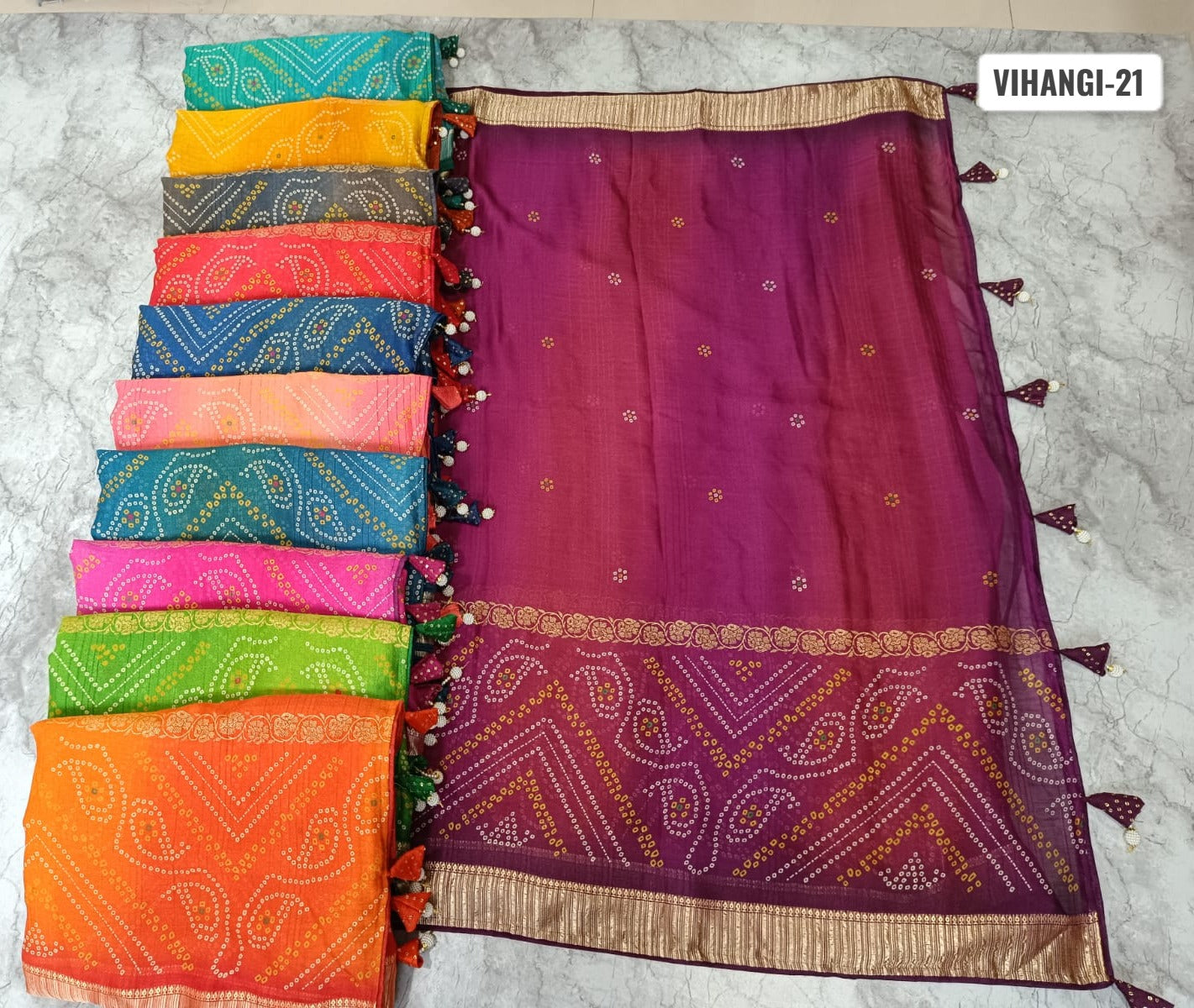 Vihangi 21 Kalpveli Georgette Sarees Supplier