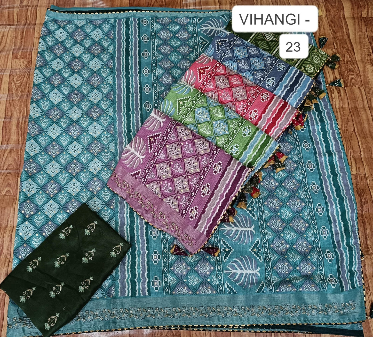 Vihangi 23 Kalpveli Dola Silk Sarees Exporter Gujarat