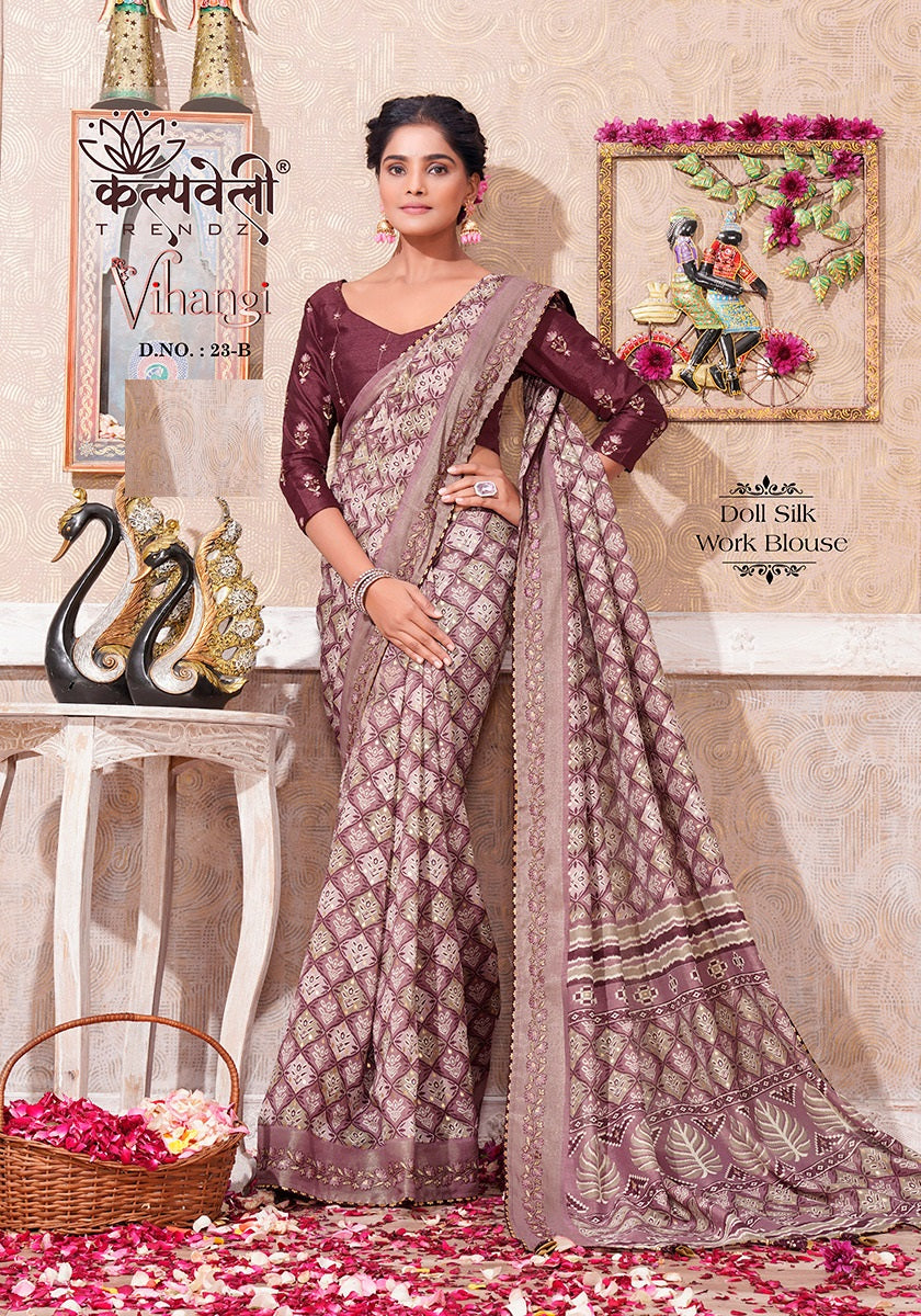 Vihangi 23 Kalpveli Dola Silk Sarees Exporter Gujarat