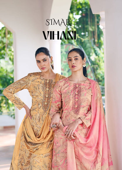 Vihani 13004 Simar Lawn Cotton Karachi Salwar Suits Wholesaler