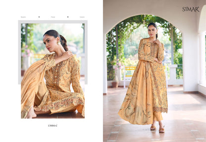 Vihani 13004 Simar Lawn Cotton Karachi Salwar Suits Wholesaler