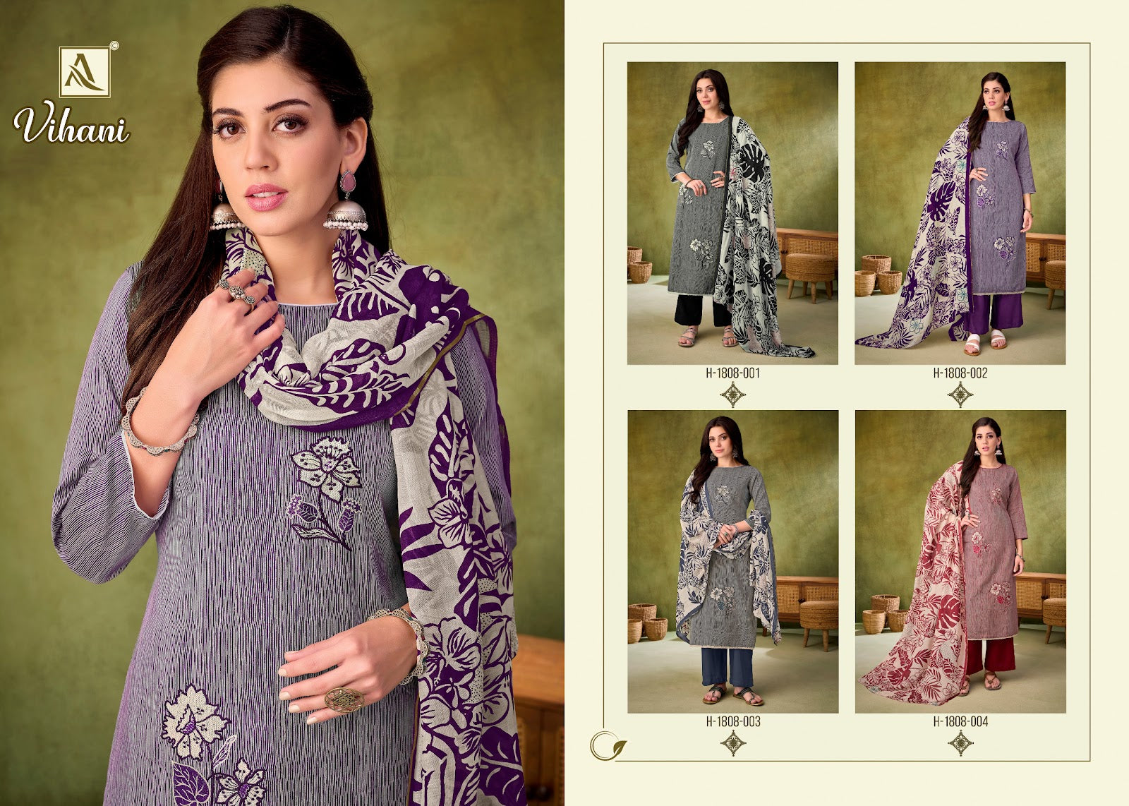 Vihani Alok Zam Karachi Salwar Suits Wholesale Price