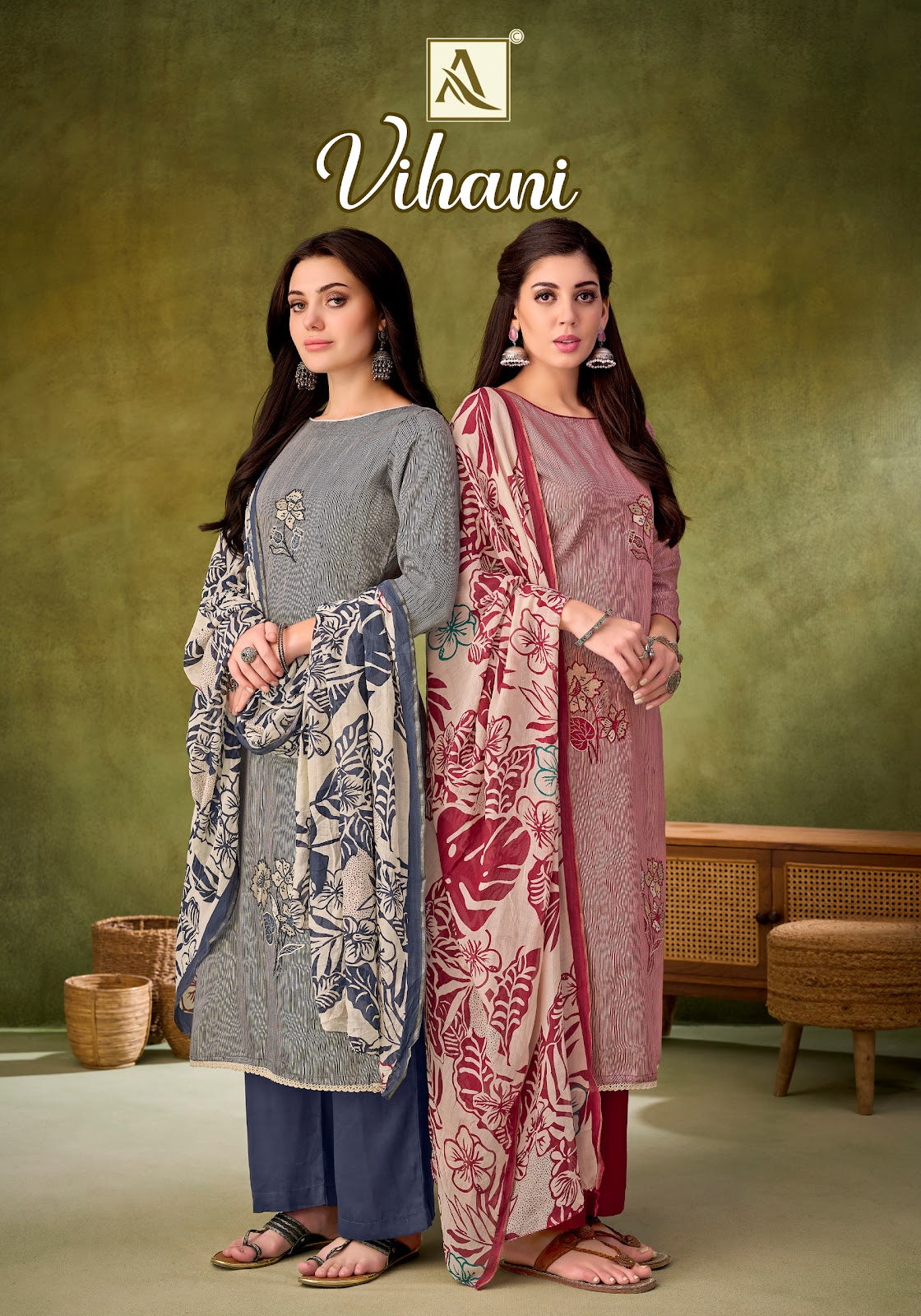 Vihani Alok Zam Karachi Salwar Suits Wholesale Price