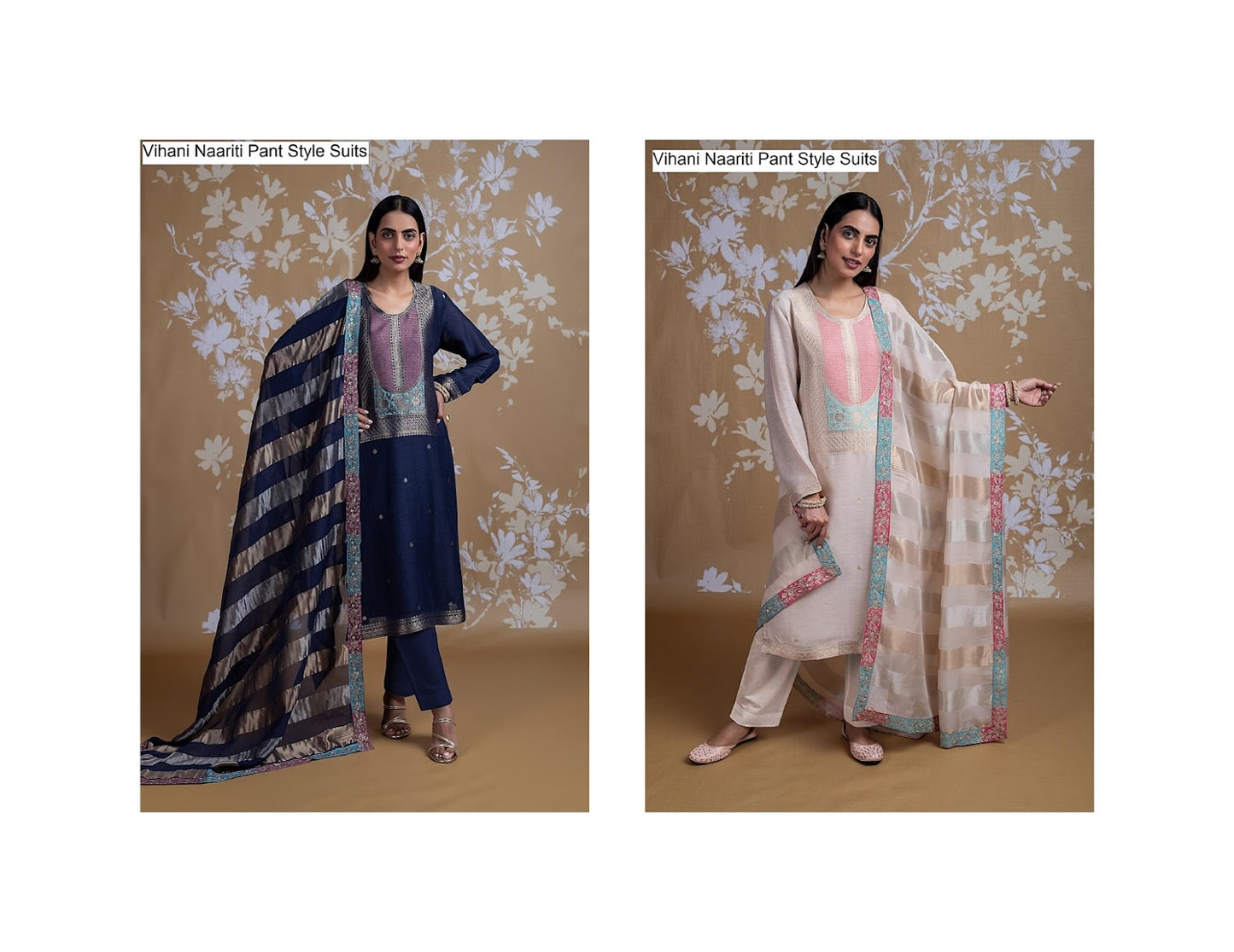 Vihani Naariti Linen Pant Style Suits Supplier Ahmedabad