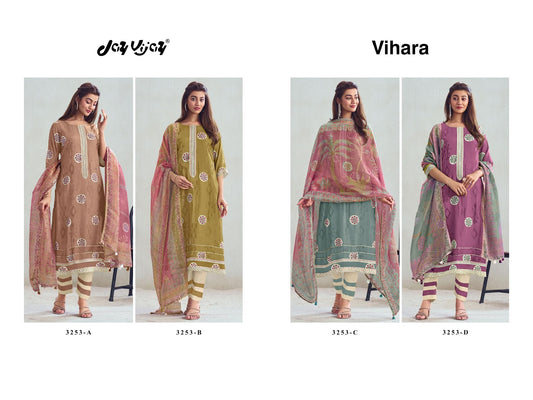 Vihara 3253 Jay Vijay Pure Bemberg Pant Style Suits Supplier Gujarat