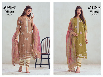 Vihara 3253 Jay Vijay Pure Bemberg Pant Style Suits Supplier Gujarat