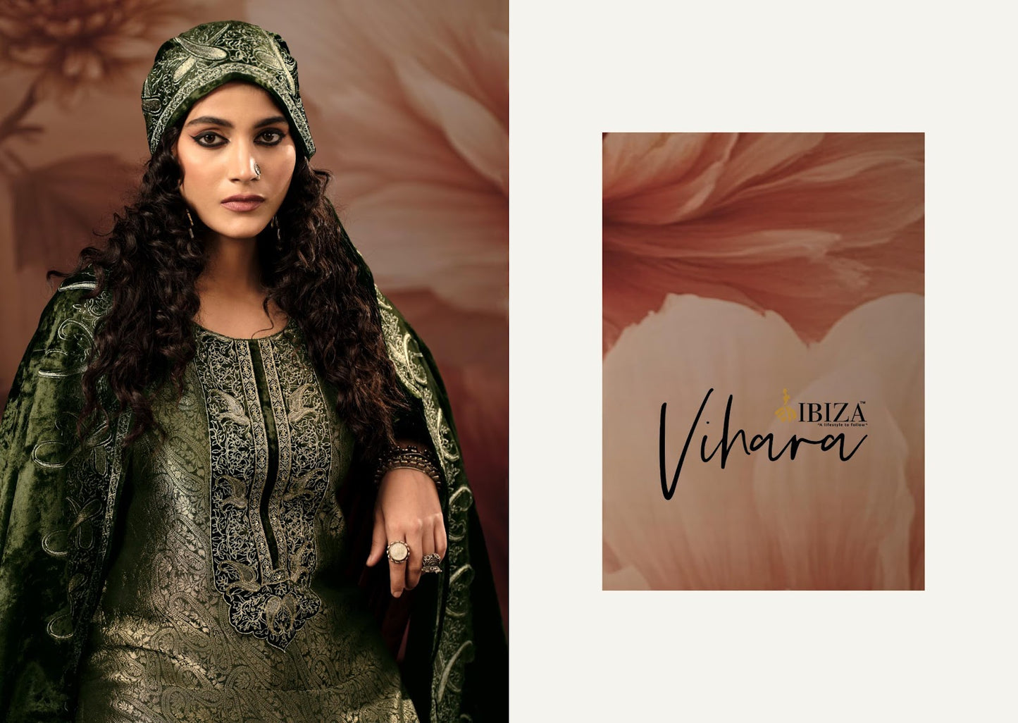 Vihara Ibiza Jacquard Velvet Suits Wholesaler