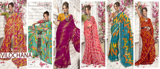 Vilochana Vallabhi Lite Georgette Sarees Supplier Ahmedabad