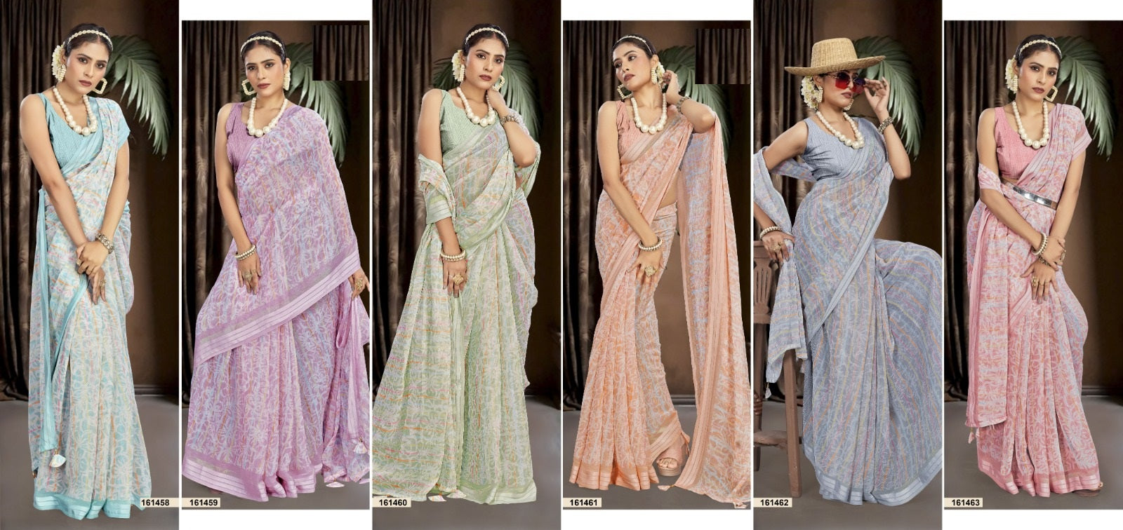 Vilokita Vol 3 Vallabhi Prints Georgette Sarees Exporter India