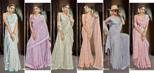 Vilokita Vol 3 Vallabhi Prints Georgette Sarees Exporter India