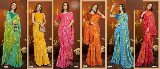 Vilokita Vol 4 Vallabhi Prints Georgette Sarees Wholesaler