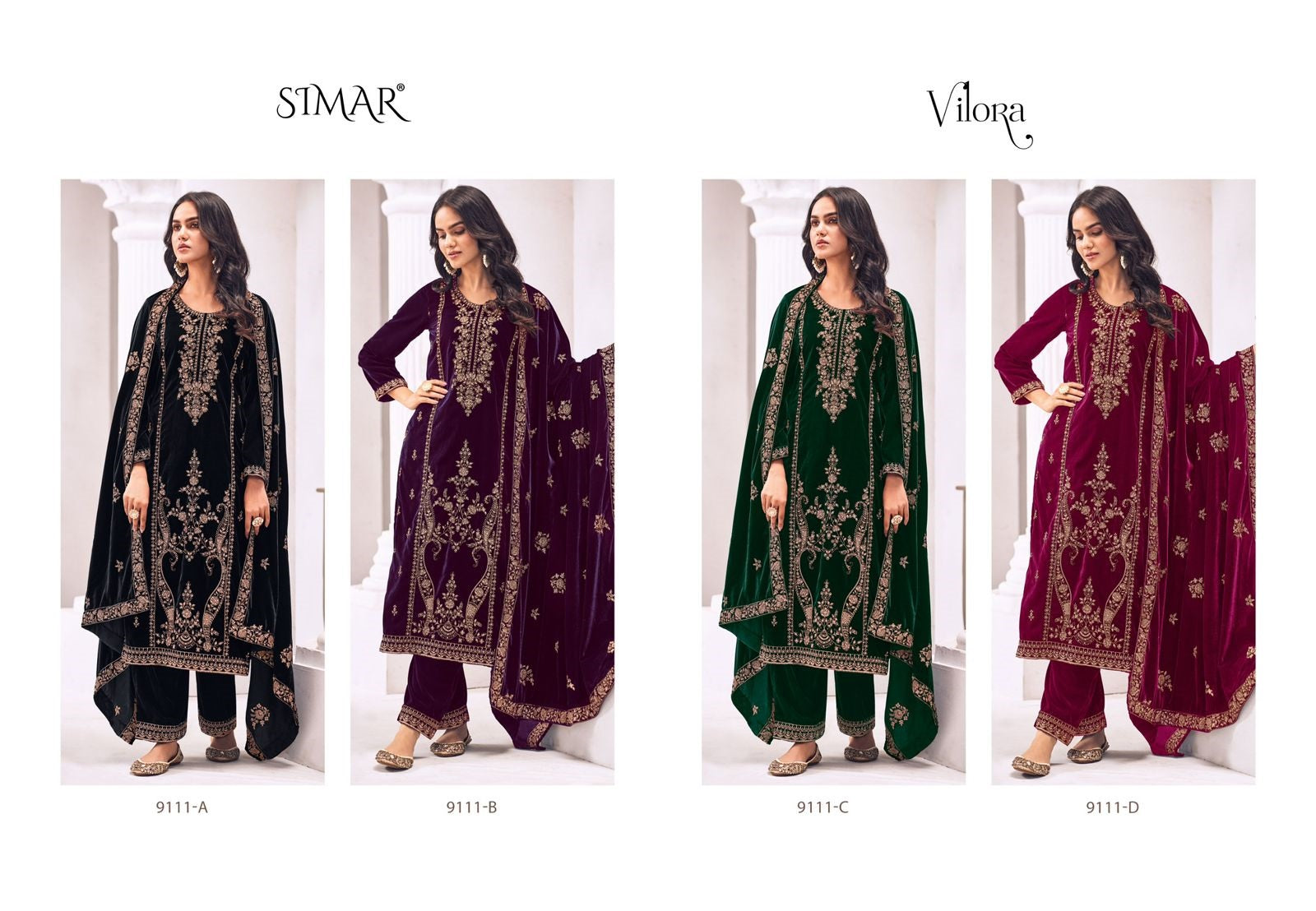 Vilora Simar Velvet Suits Manufacturer India