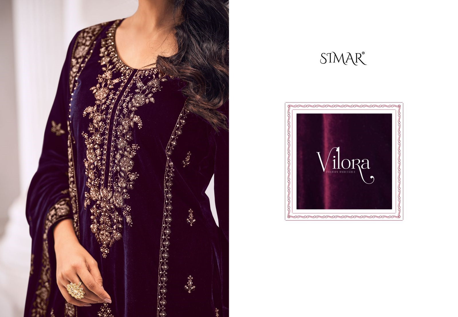 Vilora Simar Velvet Suits Manufacturer India